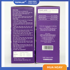 Men vi sinh Rectum 3 Tỷ Bào Tử Lợi Khuẩn – Hỗ Trợ Giảm Rối Loạn Tiêu Hóa, Phân Sống Do Loạn Khuẩn đường ruột - Hộp 20 Ống