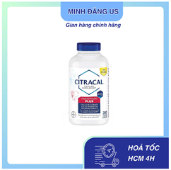VIÊN BỔ SUNG CANXI CITRACAL MAXIMUM CALCIUM CITRATE +D3 280 viên của Mỹ ung cấp canxi và vitamin D3 cho cơ thể