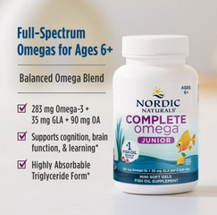 Viên Dầu cá Omega-3 cho trẻ em Nordic Naturals Complete Omega Junior- Mỹ - MẸ SÓC