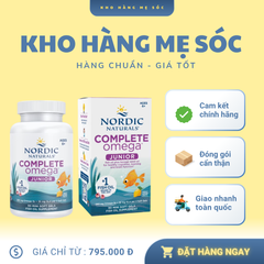 Viên Dầu cá Omega-3 cho trẻ em Nordic Naturals Complete Omega Junior- Mỹ - MẸ SÓC