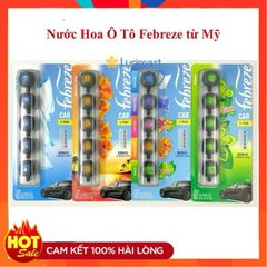 [Hàng mỹ] Nước hoa ô tô Febreze Air Freshener Car Vent Clips kẹp ống gió xe hơi - Shop Songvy