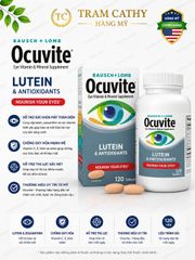Hàng Mỹ - Ocuvite Lutein & Antioxidants 120 Viên - Bổ Mắt Hỗ Trợ Thị Lực Và Chống Oxy Hóa