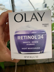Kem dưỡng Olay Retinol 24 Night Moisturizer 48g (Không mùi) màu tim