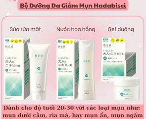 (Nội Địa Nhật) Bộ Sản Phẩm Giảm Mụn Hỗ Trợ Khắc Phục Mụn Toàn Diện Kracie Hadabisei  Cho Da Láng Mịn