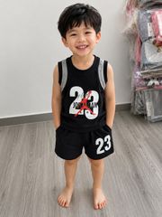 Bộ ba lỗ thể thao jordan cotton mùa hè mát mẻ thoáng khí cho bé trai