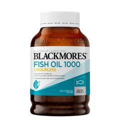 Dầu Cá Không Mùi Blackmores Fish Oil 1000 Odourless - Hỗ Trợ Sức Khỏe Tìm Mạch/Thị Lực/Não Bộ - SP Chuẩn Úc