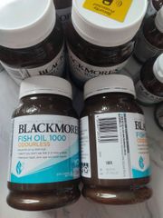 Dầu Cá Không Mùi Blackmores Fish Oil 1000 Odourless - Hỗ Trợ Sức Khỏe Tìm Mạch/Thị Lực/Não Bộ - SP Chuẩn Úc