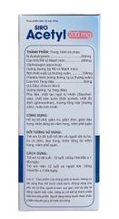 Siro Acetyl Giúp giảm ho, giảm đờm do viêm họng, khản tiếng, viêm phế quản hàng chính hãng