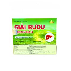 TPBVSK Giải Rượu KINGPHAR Hỗ Trợ Bảo Vệ Chức Năng Gan Giảm Cảm Giác Mệt Mỏi – Hộp 2 vỉ x 10 viên