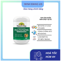 Vitamin Tổng Hợp Nature's Way Spirulina Úc - 200 Viên, Bổ Sung Khoáng Chất & Chất Chống Oxy Hóa, Tăng Cường Sức Đề Kháng