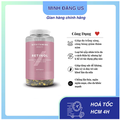 Viên uống Retinol Myvitamins Beauty 90 viên làm sáng da , duy trì sự trẻ đẹp