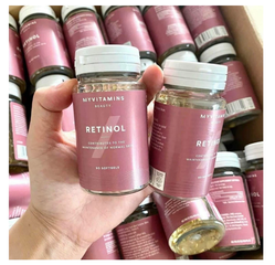 Viên uống Retinol Myvitamins Beauty 90 viên làm sáng da , duy trì sự trẻ đẹp