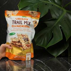 Bánh Crackers Giòn Tropical Fields Crispy Trail Mix 394g Nhập Khẩu Chính Ngạch