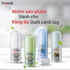 (Nội Địa Nhật) Lăn Khử Mùi Lăn Nách Đá Khoáng Deonatulle Soft Stone Giảm Mồ Hôi Khử Mùi Không Ố Vàng Áo