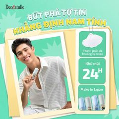 (Nội Địa Nhật) Lăn Khử Mùi Lăn Nách Đá Khoáng Deonatulle Soft Stone Giảm Mồ Hôi Khử Mùi Không Ố Vàng Áo