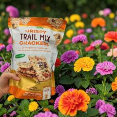 Bánh Crispy Trail Mix Crackers Tropical Fields Hỗn Hợp Hạt Và Trái Cây 394g