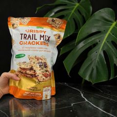 Bánh Quy Tropical Fields Crispy Trail Mix Crackers 394g Ăn Vặt Tiện Lợi