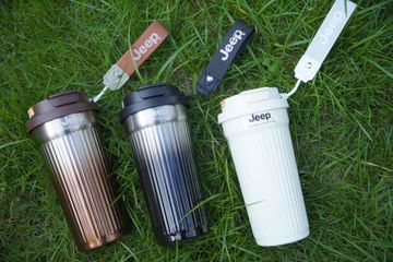Cốc giữ nhiệt Jeep 550ml hiện đại, sang trọng, inox 316, kèm ống hút silicon thực phẩm an toàn
