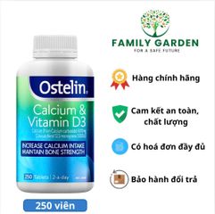 Viên uống bổ sung canxi cho bà bầu - Ostelin Calcium & Vitamin D3 250 viên hàng Úc