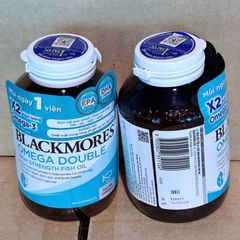 Dầu Cá Blackmores Omega Double High Strength Fish Oil - Hỗ Trợ & Bảo Vệ Tim Mạch/Thị Lực/Não Bộ (Tem Phụ)