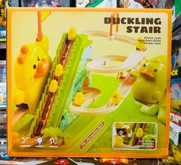 Đồ chơi cầu trượt vịt vàng âm nhạc, ánh sáng, bộ 3 tầng + 6 vịt Duck track