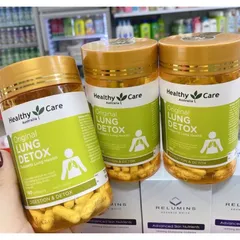 Thải độc phổi, bổ phổi lung detox Healthy Care úc