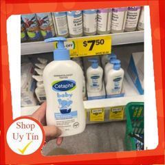 Sữa tắm gội (400ml) cho trẻ từ sơ sinh đến dưới 6 tuổi Cetaphil Baby Wash & Shampoo, Úc dầu tắm sữa tắm em bé