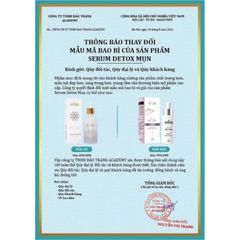 (Mẫu mới đổi tên) DETOX MỤN DOCTOR QUEEN (Ngừa các loại mụn,thâm,đào thải phục hồi tái tạo da,da yếu, giãn mao mạch)