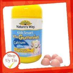 Kẹo Dẻo Canxi Cho Bé Nature’s Way Kids Smart Vita Gummies Calcium + Vitamin D 60 Viên