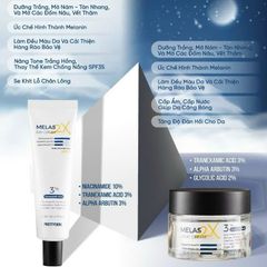 (Hàn Quốc) Bộ Sản phẩm Khắc Phục Nám Sáng Da PrettySkin Giảm Nám Trắng Da Ban Đêm Ban Ngày Dưỡng Da Trắng Sáng