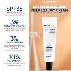 (Hàn Quốc) Bộ Sản phẩm Khắc Phục Nám Sáng Da PrettySkin Giảm Nám Trắng Da Ban Đêm Ban Ngày Dưỡng Da Trắng Sáng