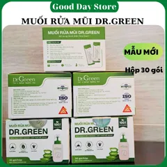 Muối Rửa Mũi Xoang Dr Green - Hỗ Trợ Rửa Mũi Cho Bé & Người Lớn, Giảm Khô Mũi, Dưỡng Ẩm, Sạch Khuẩn