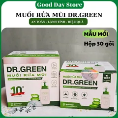 Muối Rửa Mũi Xoang Dr Green - Hỗ Trợ Rửa Mũi Cho Bé & Người Lớn, Giảm Khô Mũi, Dưỡng Ẩm, Sạch Khuẩn