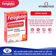 TPBVSK FEROGLOBIN B12 CAPSULES - Bổ Sung Sắt, Hỗ Trợ Tăng Khả Năng Tạo Máu (30 Viên) - Thương Hiệu Vitabiotics