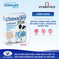 Thực Phẩm Bảo Vệ Sức Khỏe OSTEOCARE Tablets Hỗ Trợ Xương Chắc Khỏe Hộp 30 Viên Vitabiotics