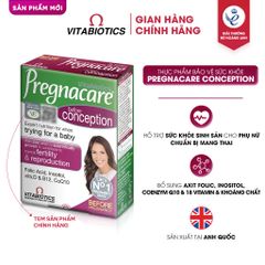 TPBVSK PREGNACARE CONCEPTION Bổ Sung Vitamin & Khoáng Chất Cho Phụ Nữ Chuẩn Bị Mang Thai 30 viên Vitabiotics