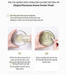 Bột rửa mặt Shegaia Phytozyme Renew Powder Wash sạch sâu, giảm bã nhờn 60g [hàng nhập khẩu]