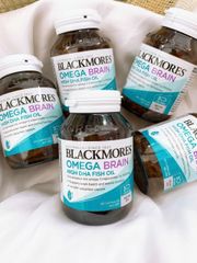 Dầu Cá Blackmores Omega Brain High DHA Fish Oil 60 viên - Tăng Cường Chức Năng Não Bộ/Tim Mạch/Thị Lực - SP Chuẩn Úc