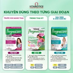 Pregnacare Plus Omega-3 Vitabiotics Hỗ Trợ Bổ Sung Dưỡng Chất Thiết Yếu, Vitamin, Khoáng Chất & DHA Cho Mẹ Bầu Và Mẹ Cho Con Bú
