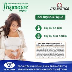 Thực Phẩm Bảo Vệ Sức Khỏe PREGNACARE ORIGINAL Bổ Sung Vitamin & Khoáng Chất Hộp 30 Viên Vitabiotics