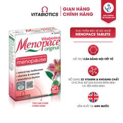 Thực Phẩm Bảo Vệ Sức Khỏe MENOPACE Hỗ Trợ Cân Bằng Nội Tiết Tố Nữ Hộp 30 Viên Vitabiotics
