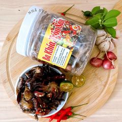 Ba Khía Trộn Tỏi Ớt  LỌ 650G,ủ bằng đường thốt nốt, Đặc Sản Miền Tây , đơn 800k tặng quà