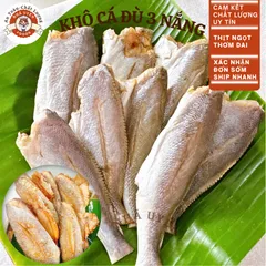 Hỏa tốc-HCM.Khô cá đù 1 nắng,5-8 CON,đặc sản cần giờ,không mặn thịt thơm dai ngọt,