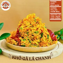 Khô gà lá chanh đặc sản, tươi ngon, đậm đà, hấp dẫn, đơn 800k tặng quà