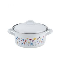 Nồi Hầm Dáng Thấp Riess Country Flora 0128-070 16cm 1L