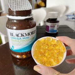 Dầu Cá Blackmores Omega Mini Double Concentrate - Hỗ Trợ Chức Năng Tim Mạch/Thị Lực/Não Bộ 