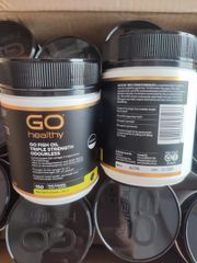 Dầu Cá Không Mùi Go Healthy Go Fish Oil Triple Strength Odourless 150 viên - Tăng Cường Chức Năng Não Bộ/Tim Mạch/Thị Lực