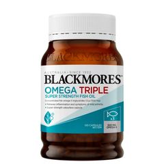 Dầu Cá Blackmores Omega Triple Super Strength Fish Oil - Tăng Cường Chức Năng Não Bộ/Tim Mạch/Thị Lực
