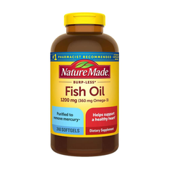 Viên dầu cá Nature Made Fish Oil 1200mg 360mg Omega-3 240 viên (Burp-Less) usa