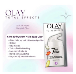 Set kem dưỡng da ngày và đêm Olay Total Effects 7 in One 37ml - dẹp da , làm sáng da , bản UK